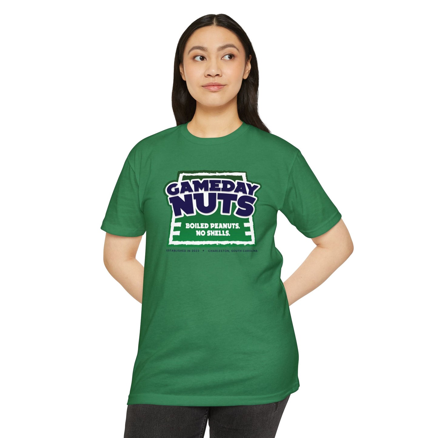 "Get The Shell Outta Here!" Gameday Nuts Cotton Blend T-Shirt (Unisex)