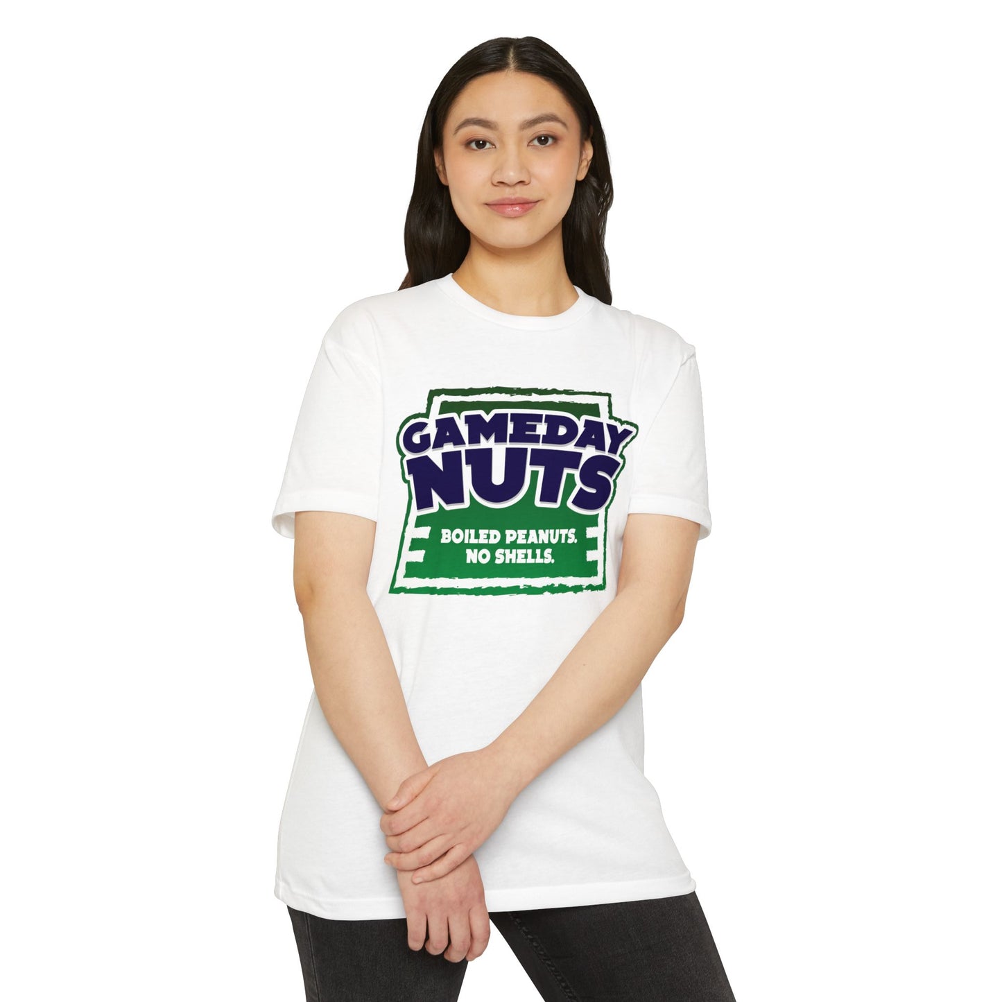 "Get The Shell Outta Here!" Gameday Nuts Cotton Blend T-Shirt (Unisex)