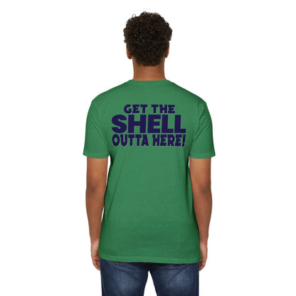 "Get The Shell Outta Here!" Gameday Nuts Cotton Blend T-Shirt (Unisex)
