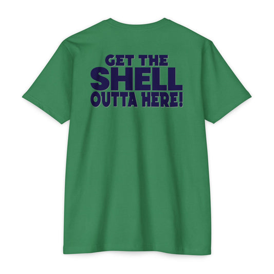 "Get The Shell Outta Here!" Gameday Nuts Cotton Blend T-Shirt (Unisex)